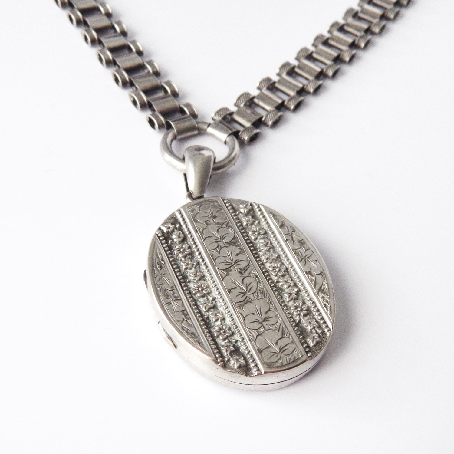 Antique locket necklace