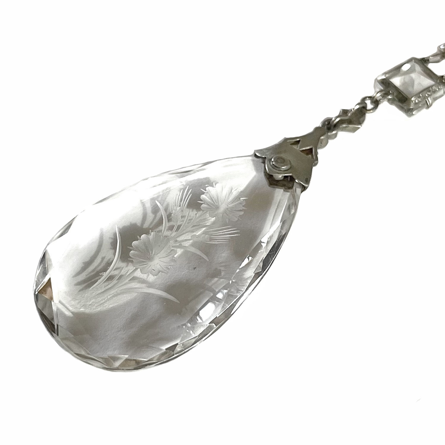 antique crystal necklace