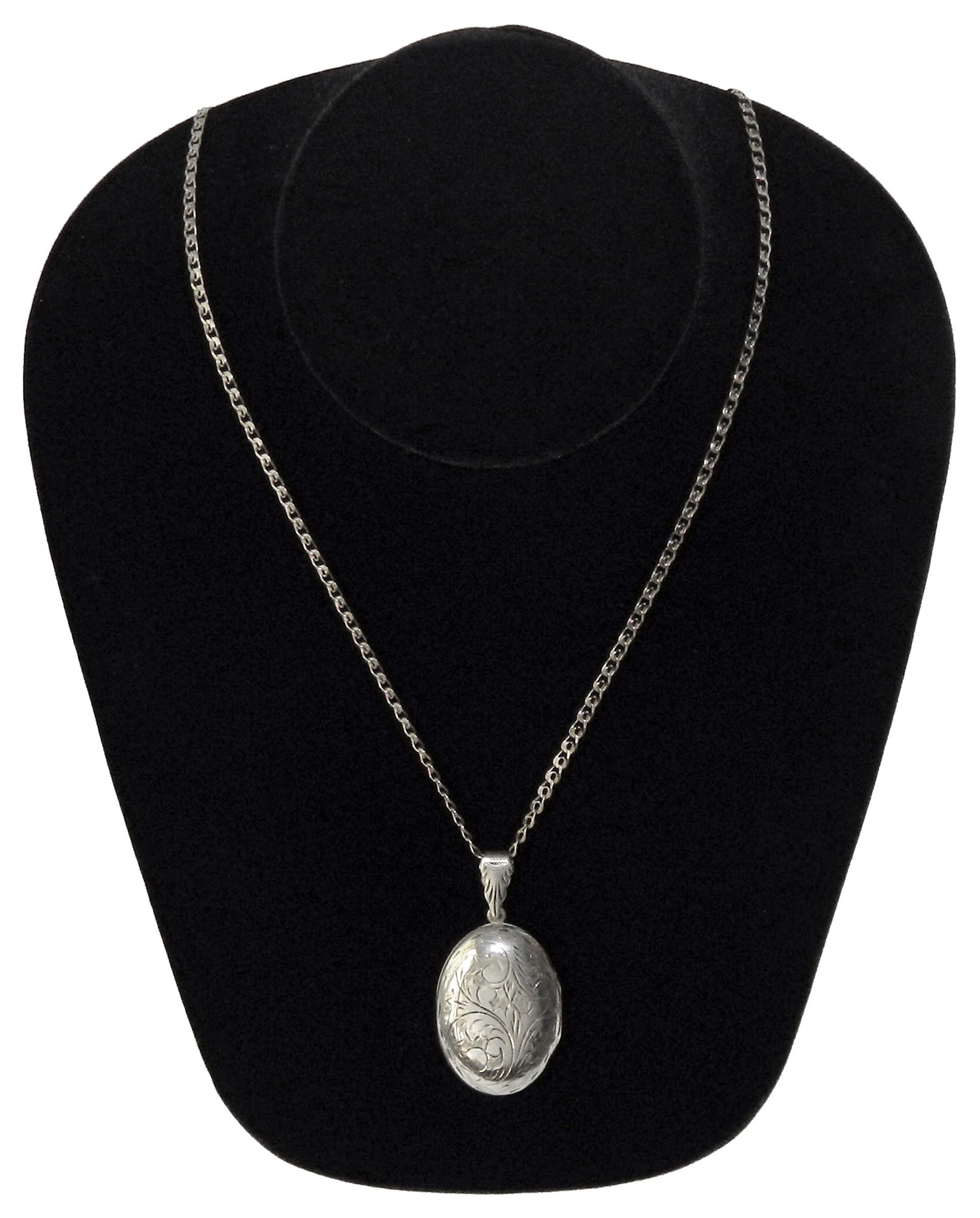 Sterling silver locket necklace