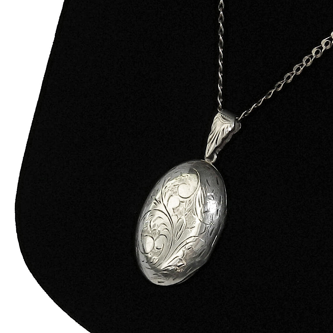 Sterling silver locket necklace