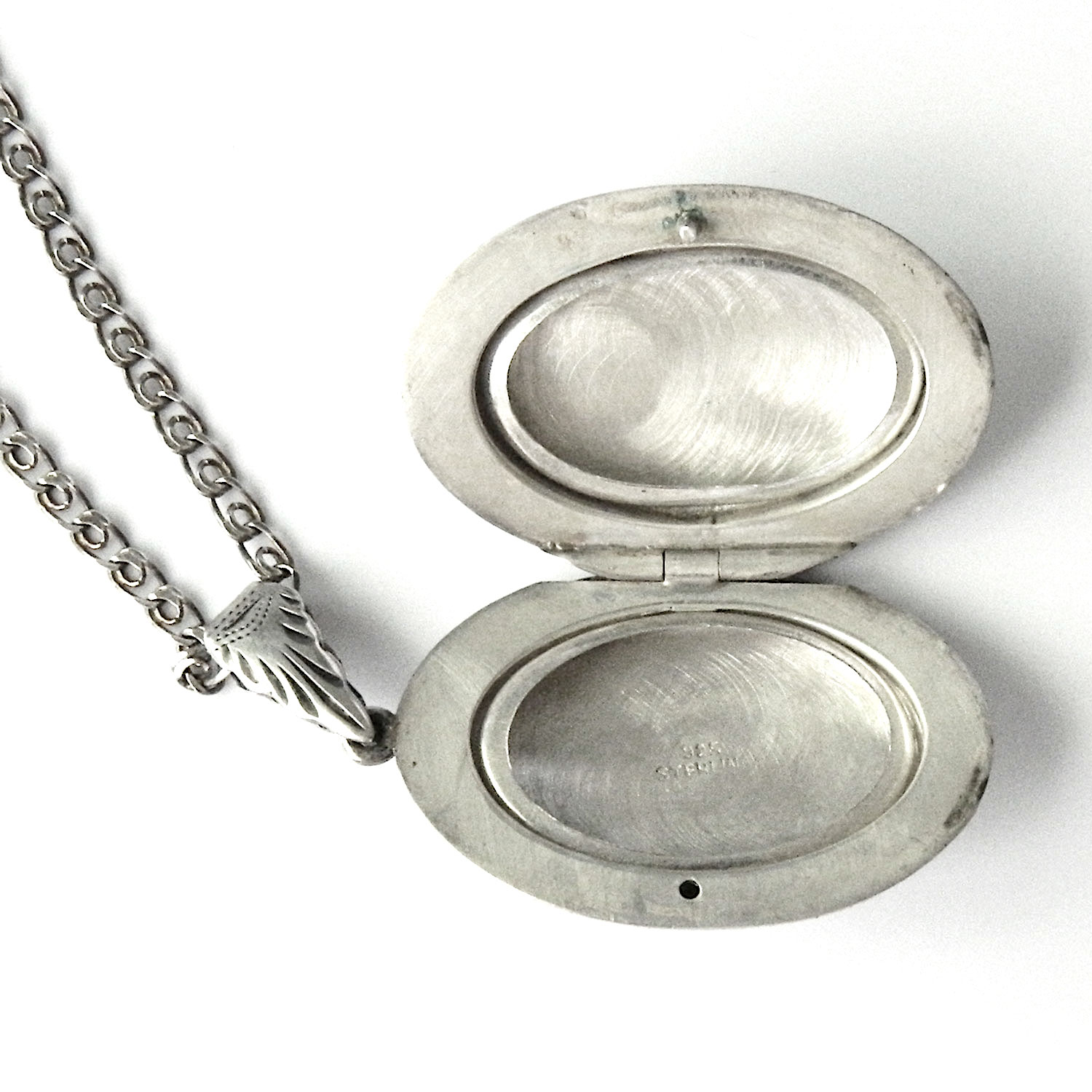 Sterling silver locket necklace