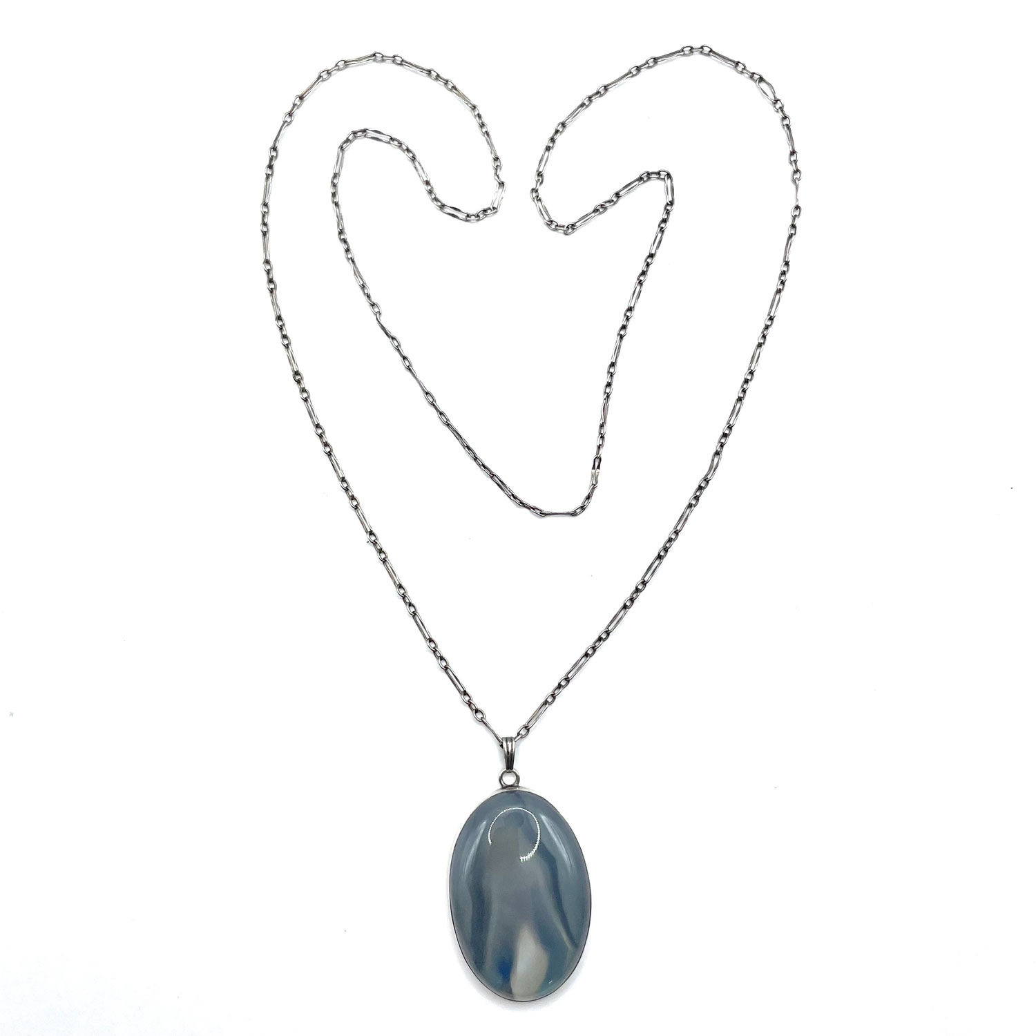 Sterling Agate Pendant