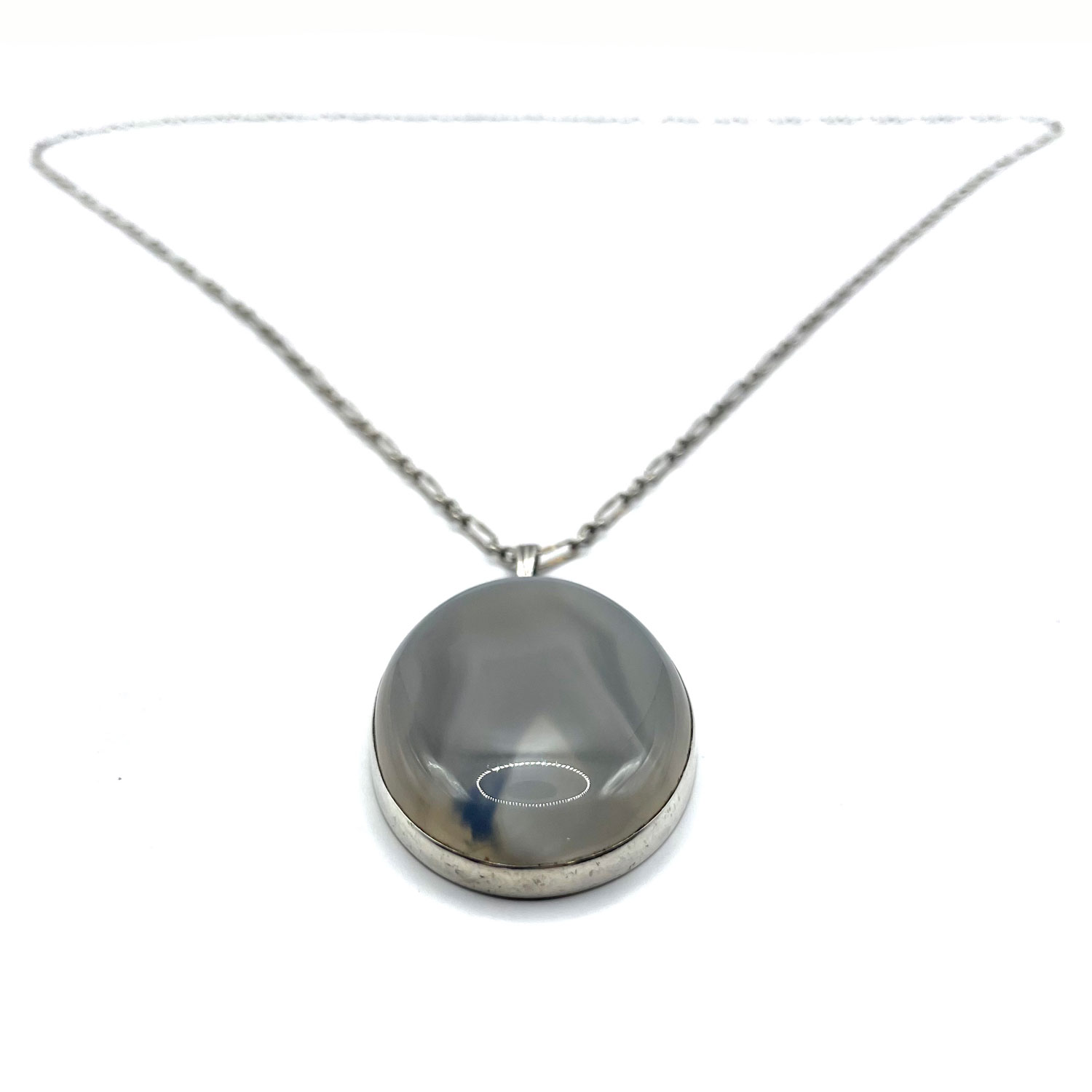 Sterling Agate Pendant