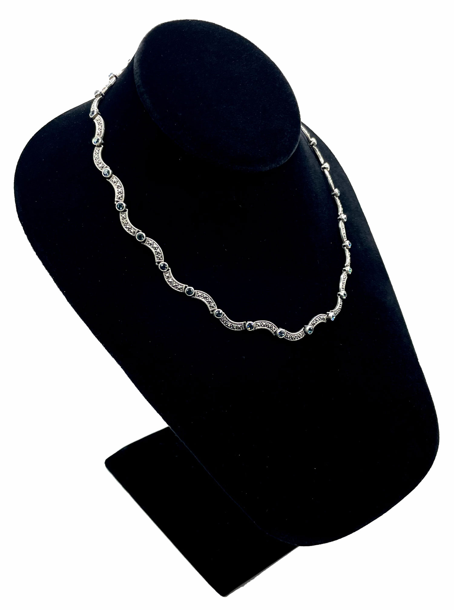 Sterling Silver Marcasite Necklace
