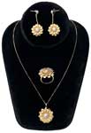 Sterling silver pendant necklace set