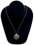 Sterling garnet pendant necklace