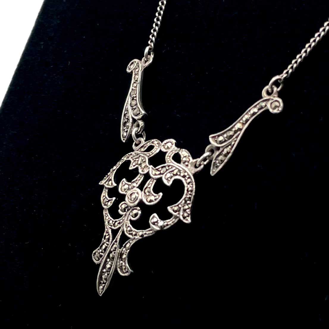 Art Nouveau marcasite pendant