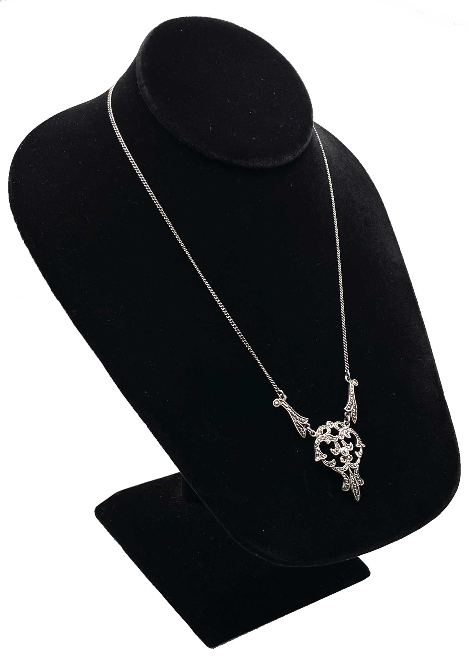 Art Nouveau marcasite pendant