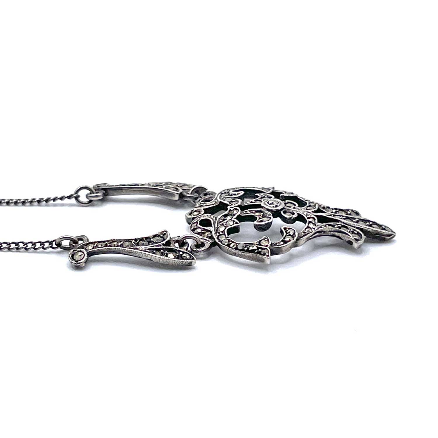 Art Nouveau marcasite pendant