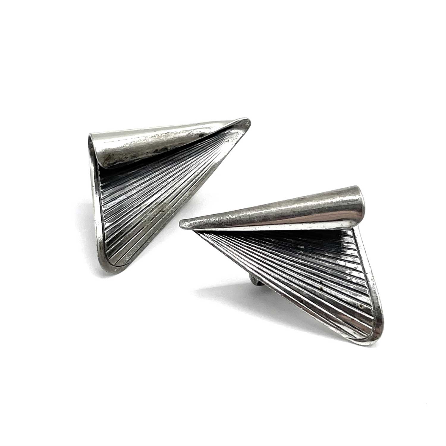 1950s Danecraft silver earrings