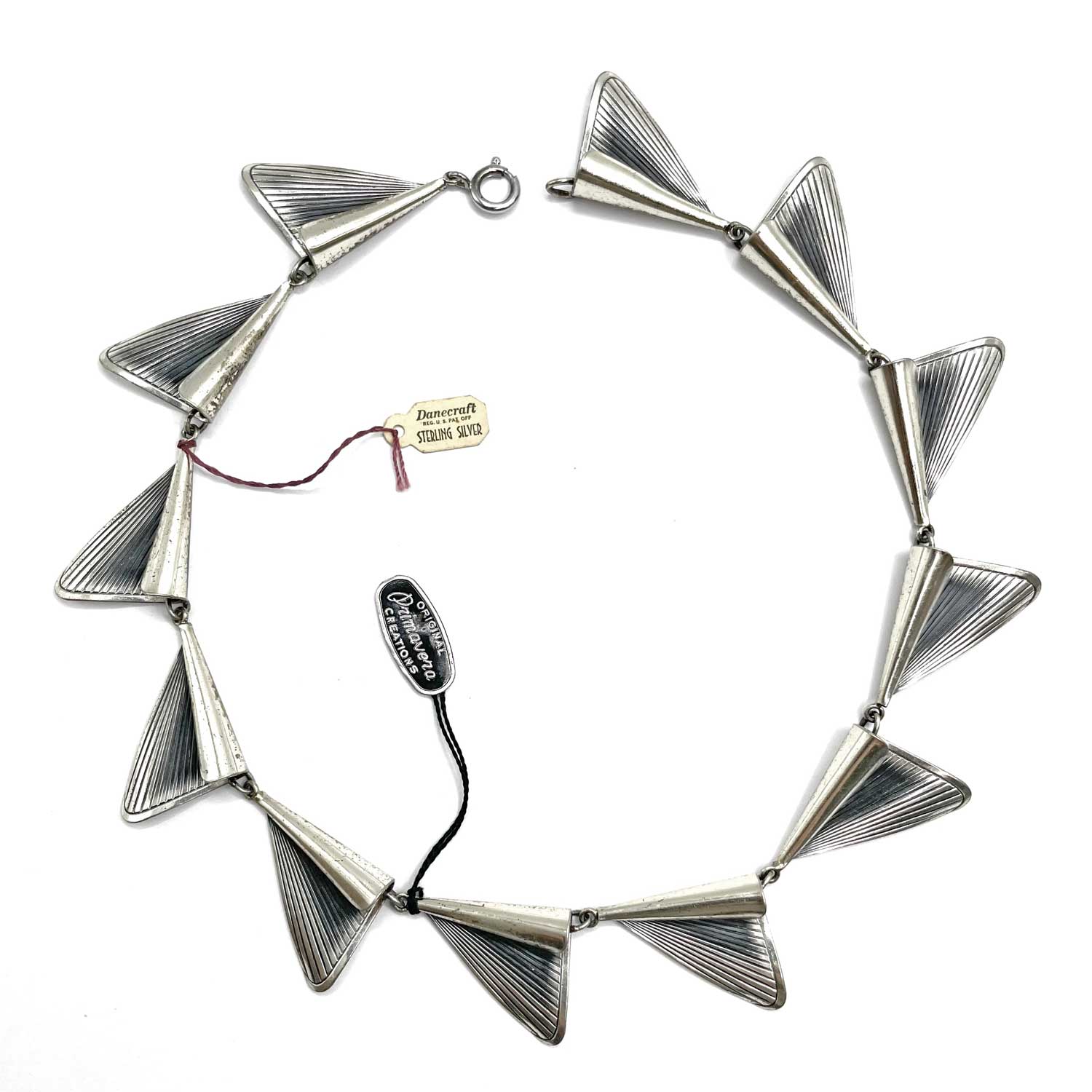 1950s Danecraft silver necklace set