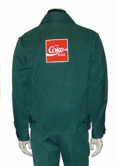 Vintage 1980's Coke delivery driver's uniform suit