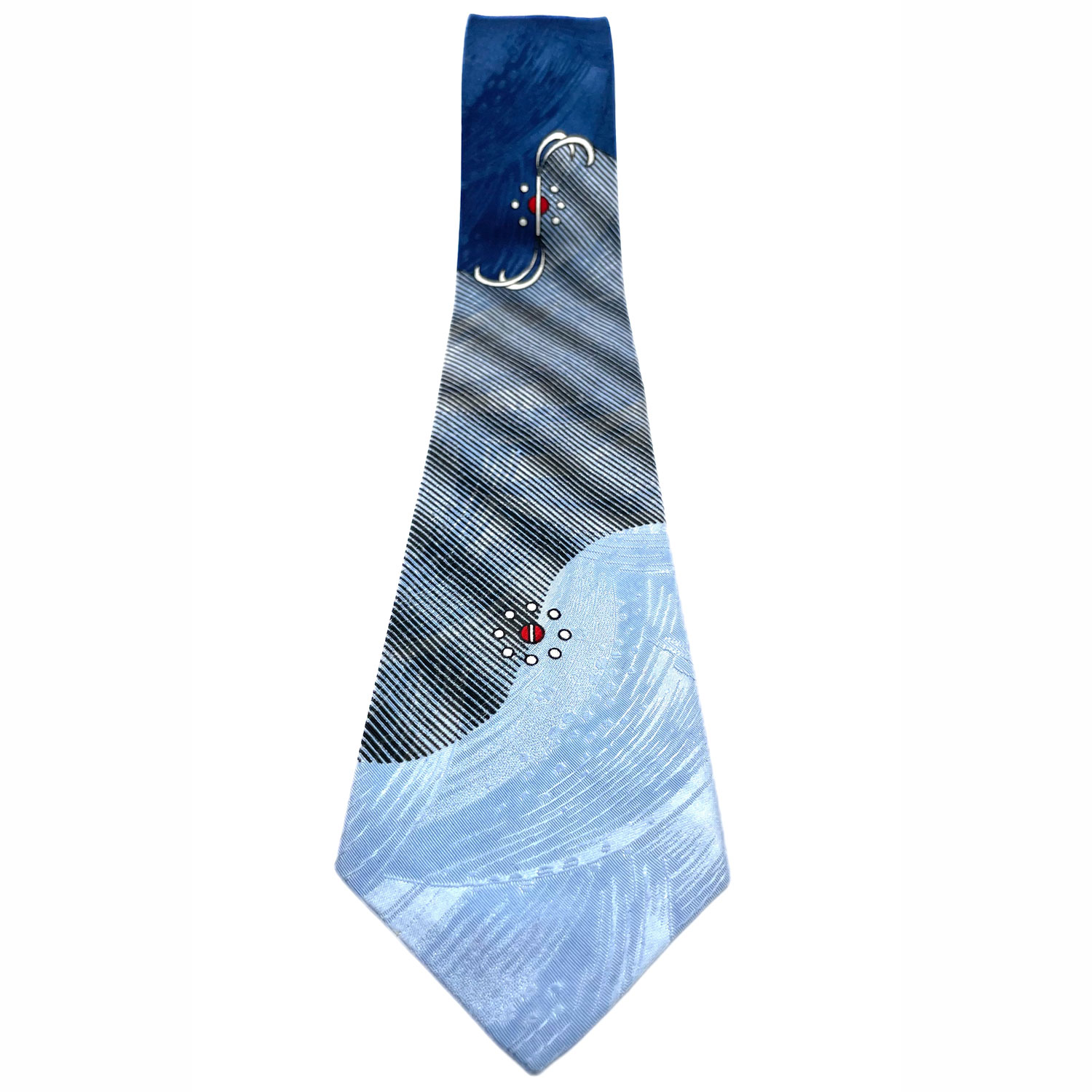 1950s blue tie