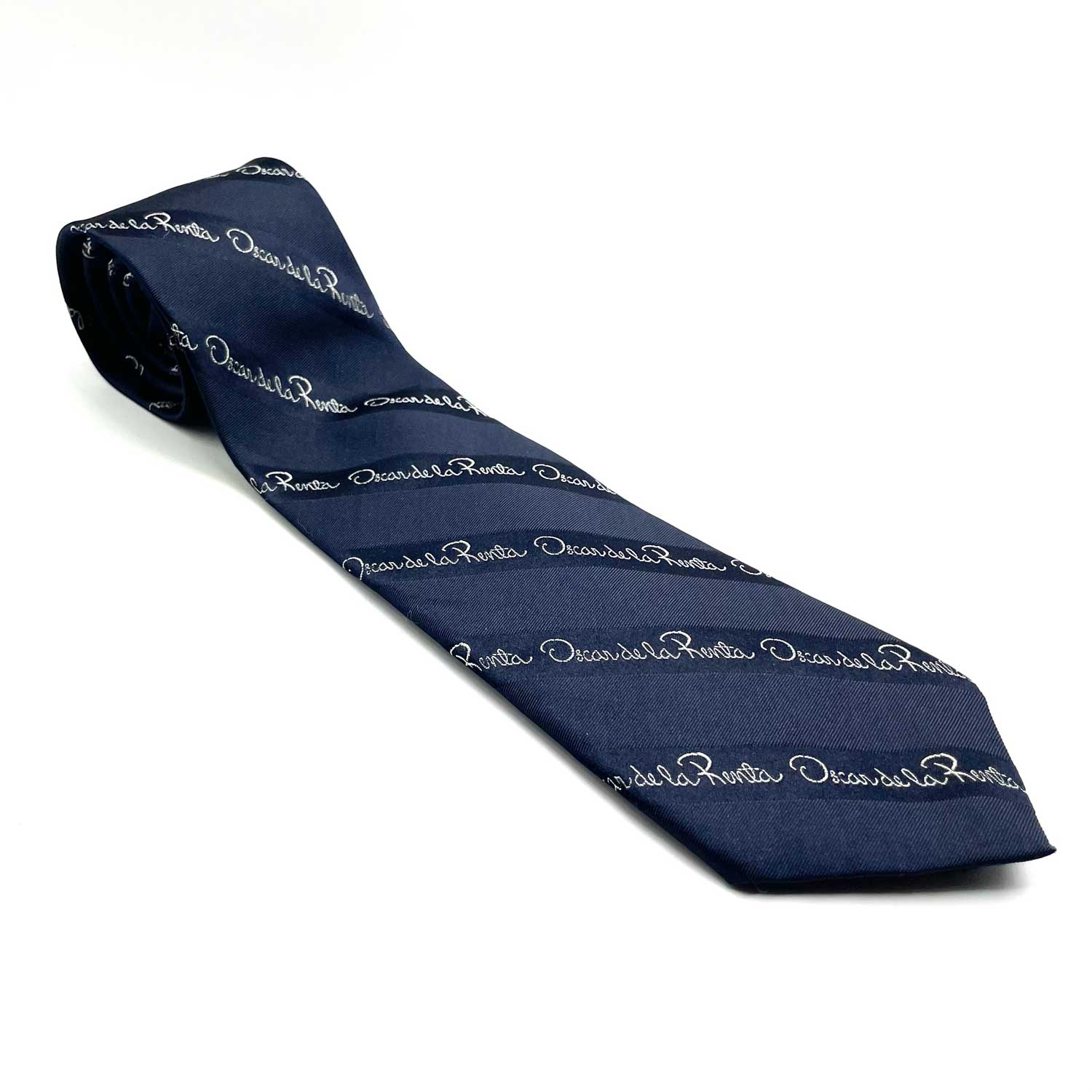 1980s Oscar de la Renta signature tie