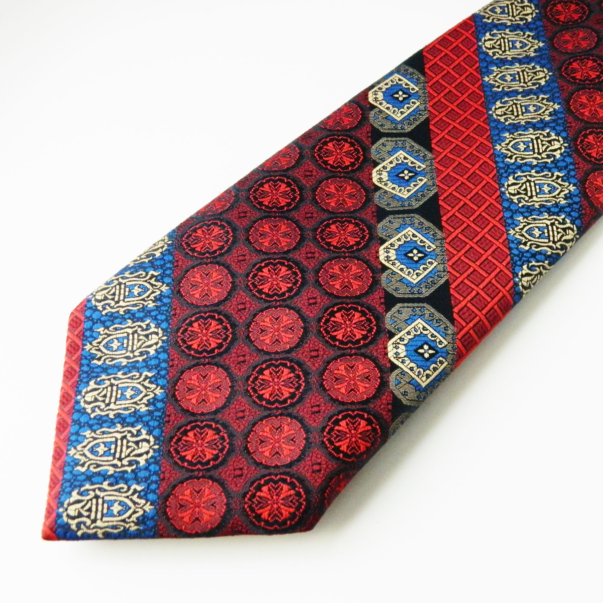 1970s red white and blue tie