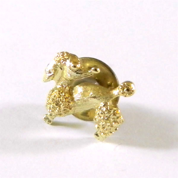 Poodle dog tie tack